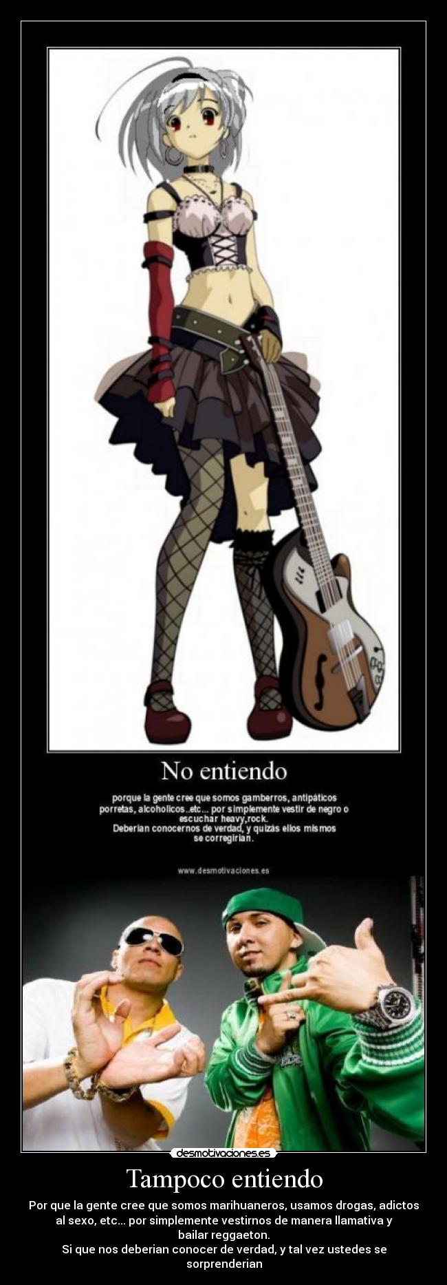 carteles reggaeton heavy metal desmotivaciones