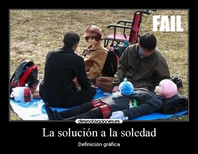 La solución a la soledad - Definición gráfica