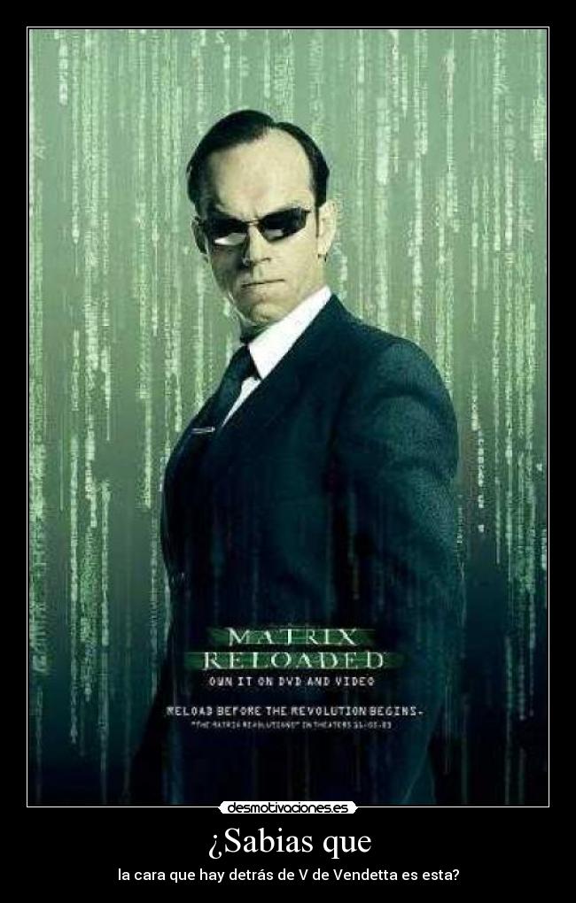¿Sabias que - la cara que hay detrás de V de Vendetta es esta?
