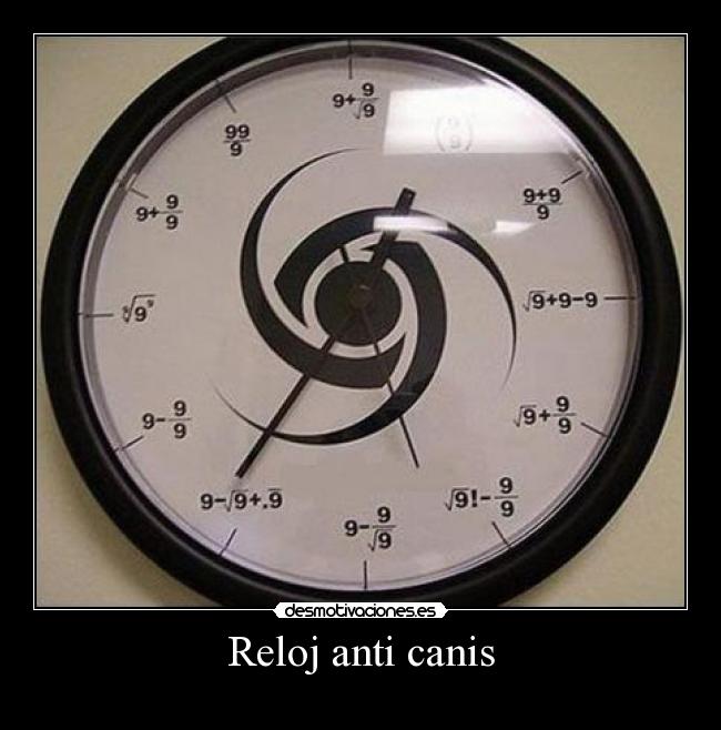 Reloj anti canis -