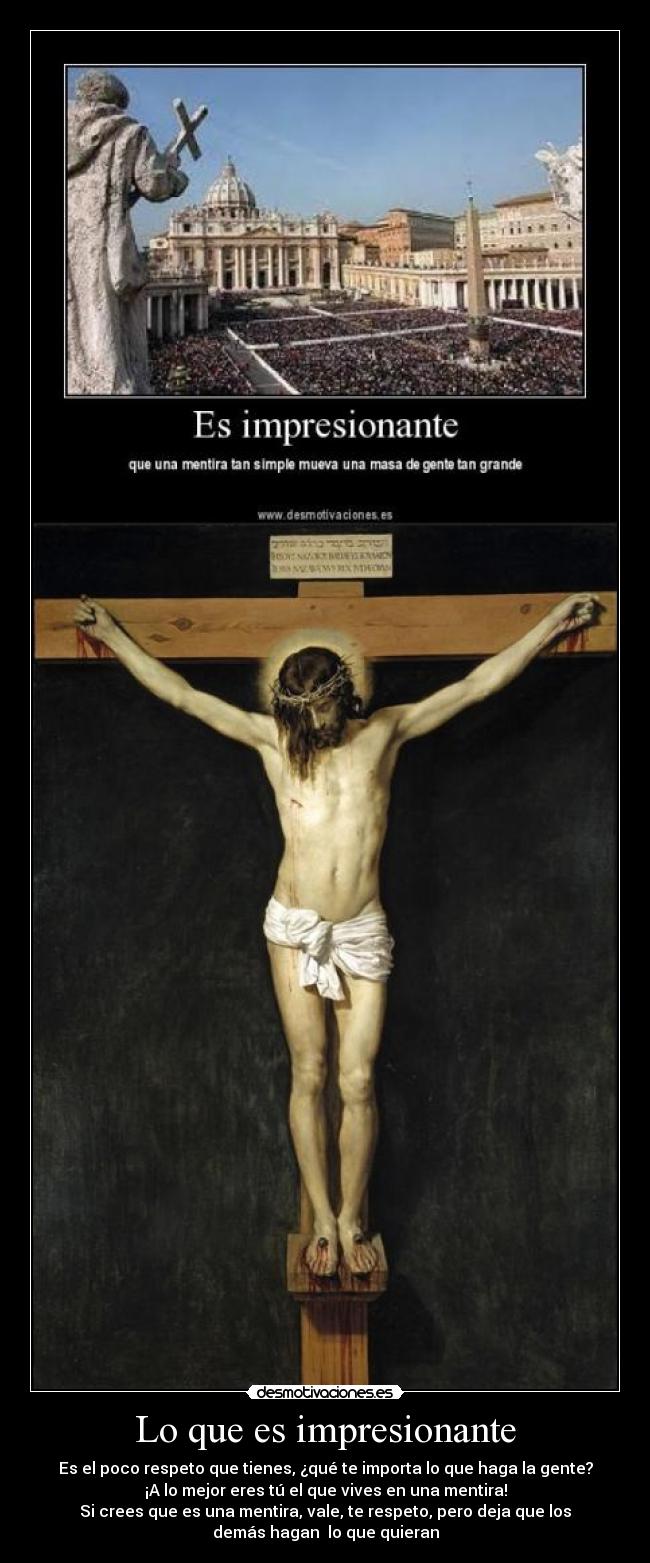 Lo que es impresionante -