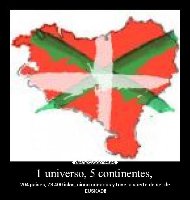 1 universo, 5 continentes, -