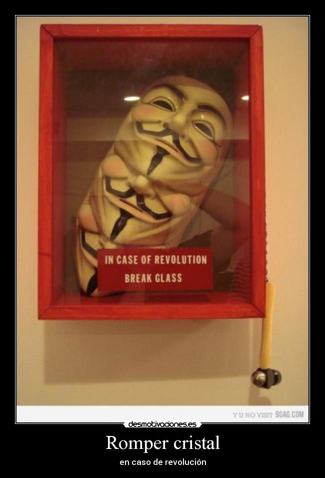 Romper cristal - en caso de revolución