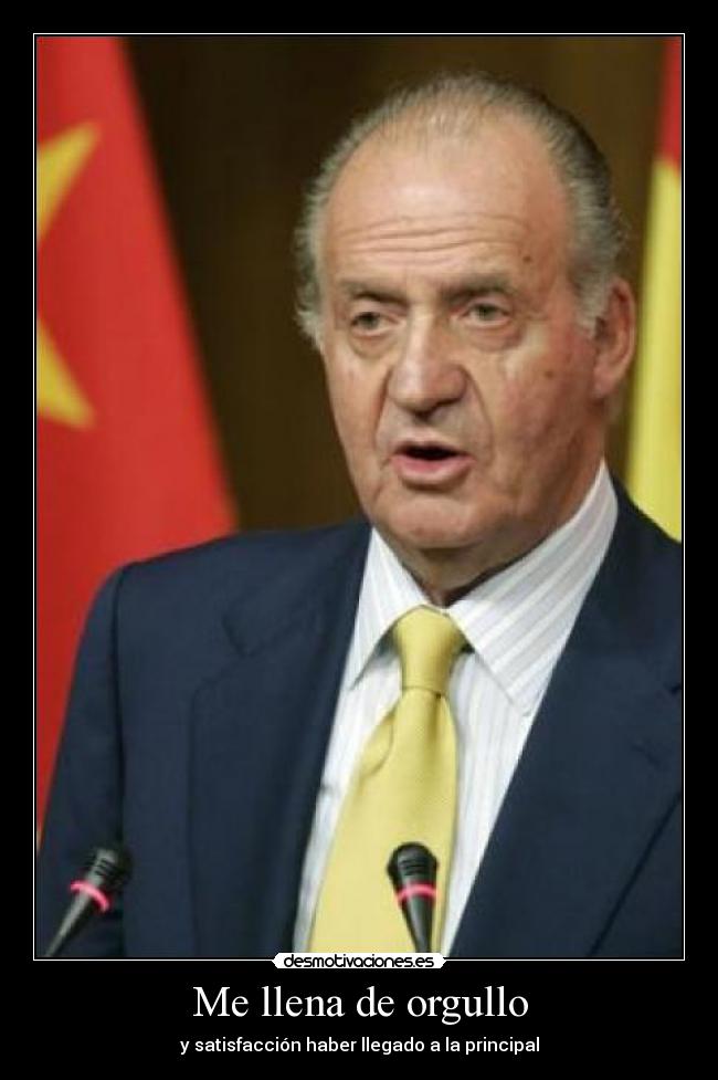 Me llena de orgullo - y satisfacción haber llegado a la principal