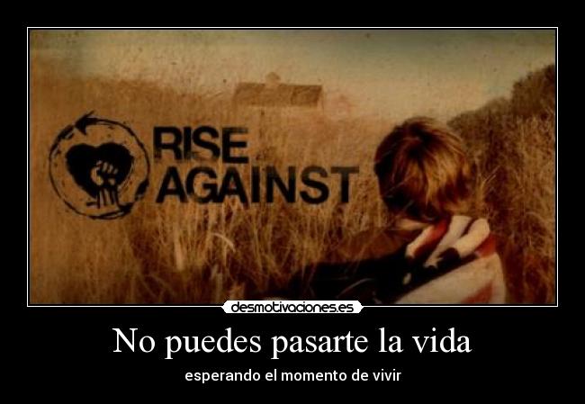 carteles vida rise against desmotivaciones