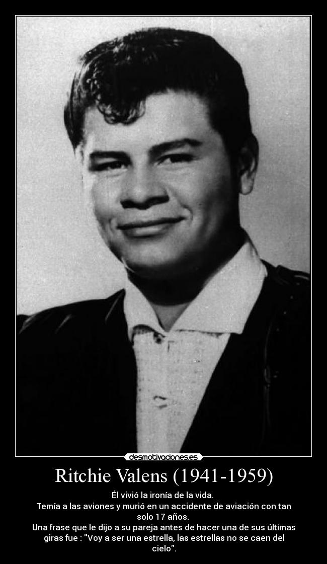 carteles ritchie valens bamba simplemente grande desmotivaciones