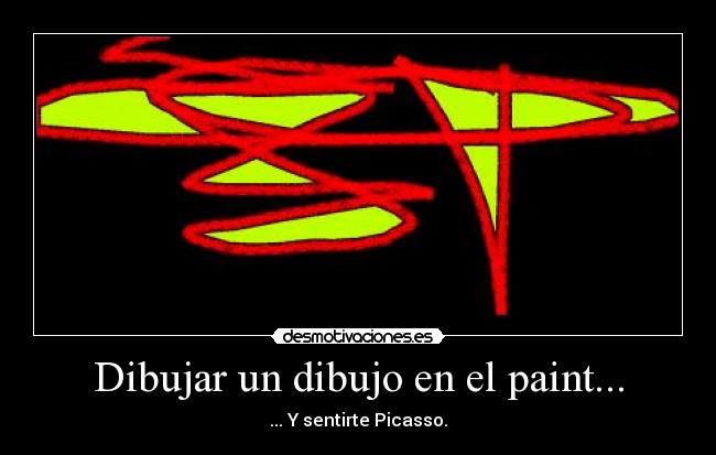 Dibujar un dibujo en el paint... -