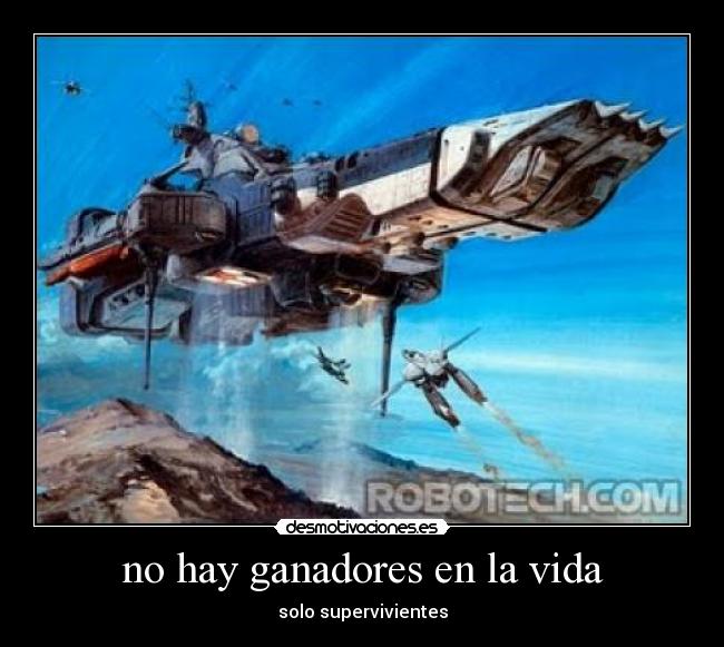 no hay ganadores en la vida - solo supervivientes