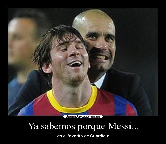 Ya sabemos porque Messi... - 