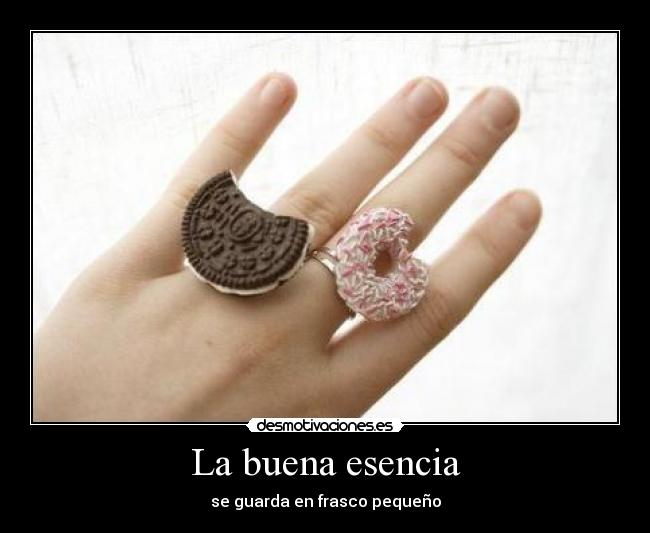 La buena esencia - se guarda en frasco pequeño