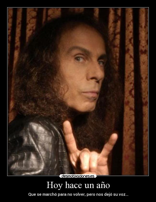 Hoy hace un año - Que se marchó para no volver, pero nos dejó su voz...