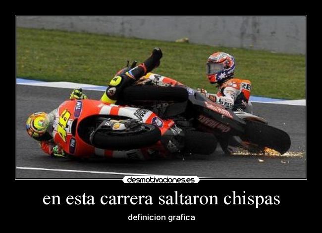 en esta carrera saltaron chispas -