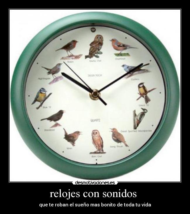 relojes con sonidos - que te roban el sueño mas bonito de toda tu vida