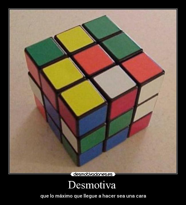 carteles cubos rubik desmotivaciones