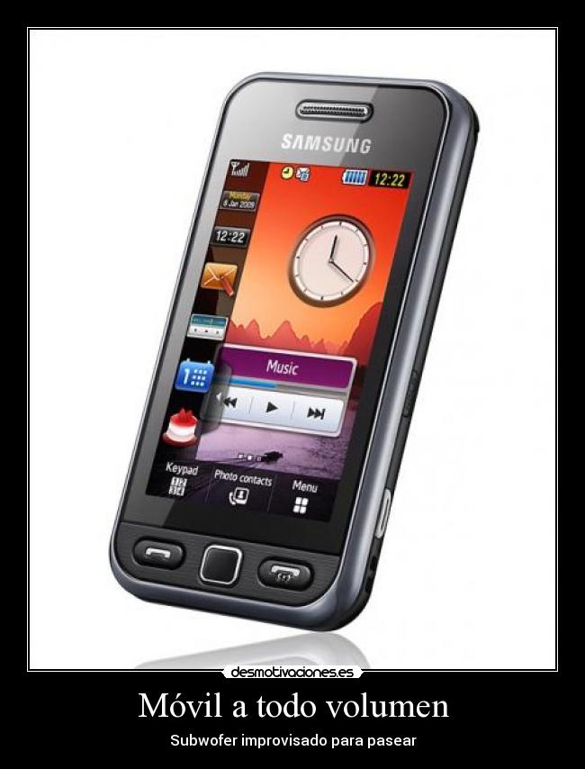 Móvil a todo volumen -
