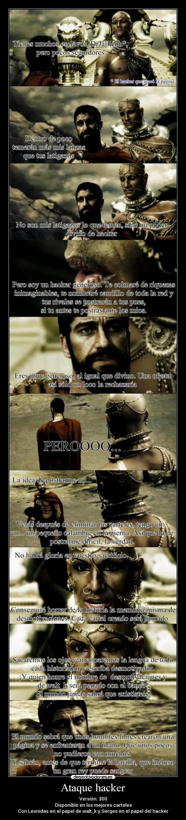 carteles ataque hacker desmotivaciones