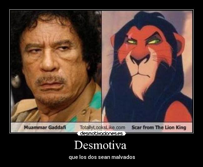 Desmotiva - que los dos sean malvados