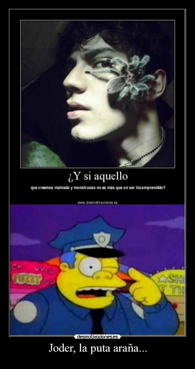 Joder, la puta araña... - 