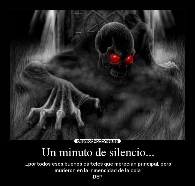 Un minuto de silencio... - 
