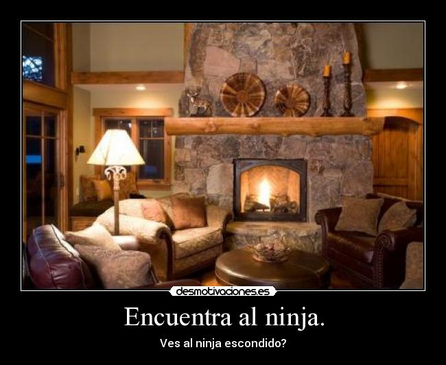 Encuentra al ninja. - Ves al ninja escondido?