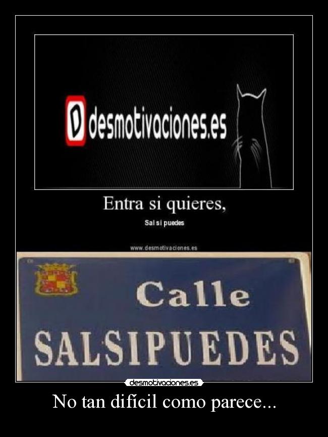 No tan difícil como parece... -