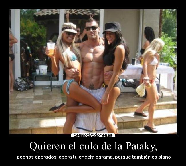 Quieren el culo de la Pataky, -  pechos operados, opera tu encefalograma, porque también es plano
