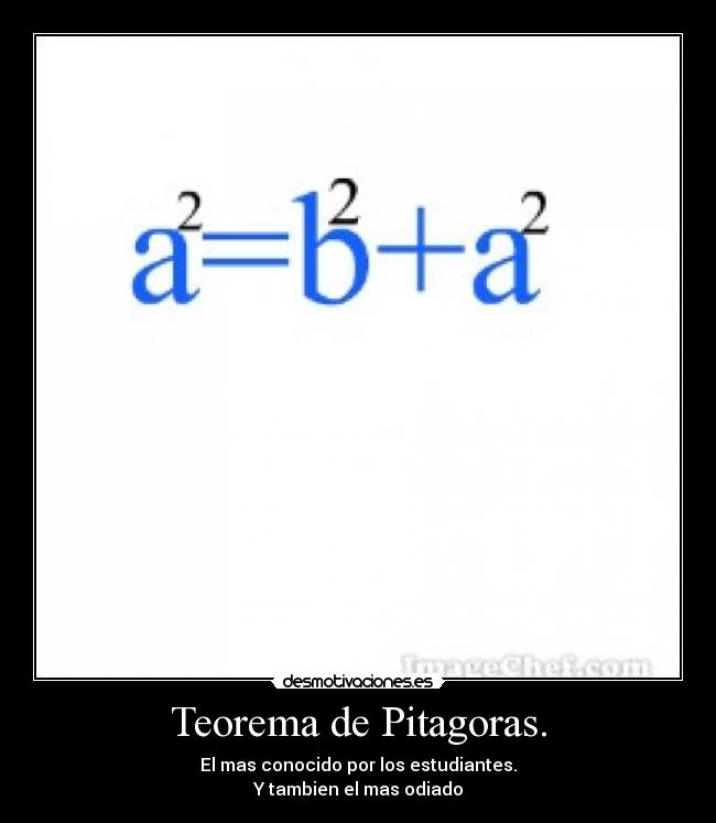 Teorema de Pitagoras. - 