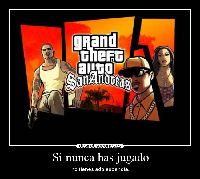 carteles play satation juego gta san andreas desmotivaciones