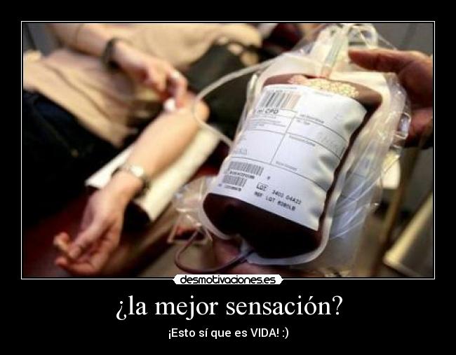 ¿la mejor sensación? -