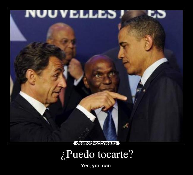 ¿Puedo tocarte? - Yes, you can.