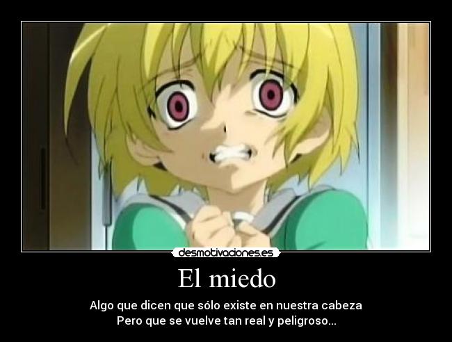 El miedo -