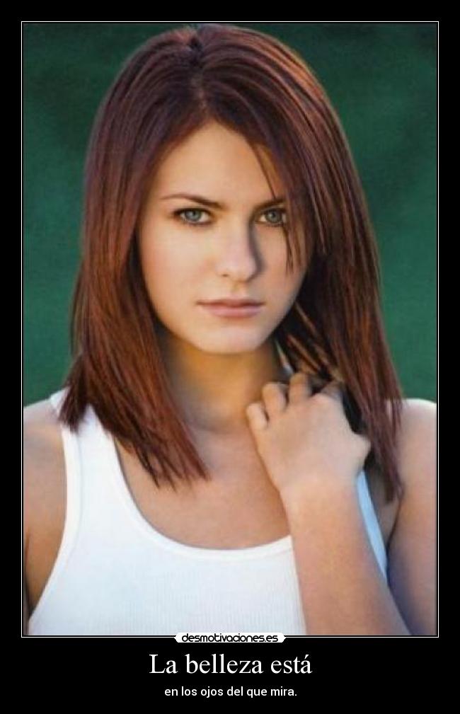 La belleza está -