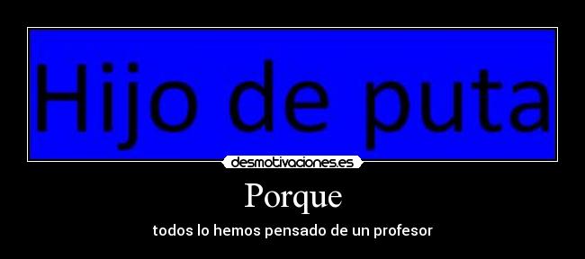 Porque -