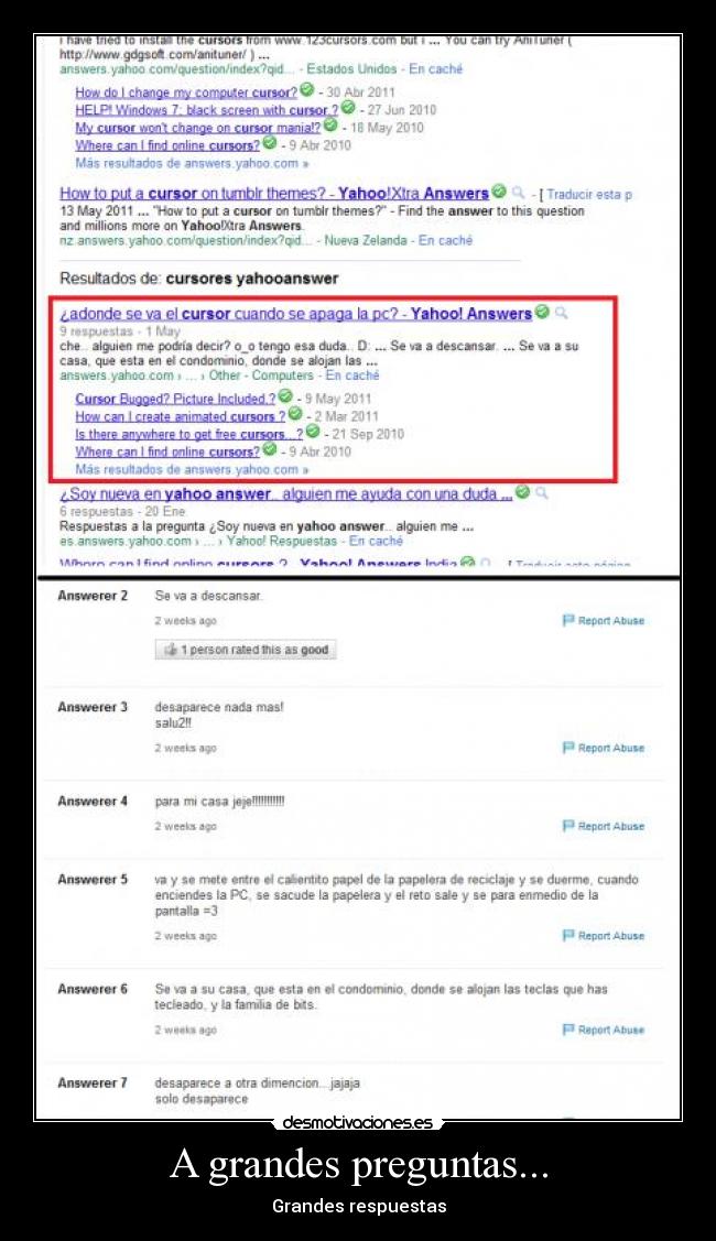 A grandes preguntas... -