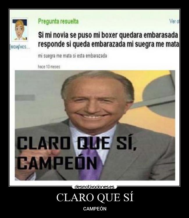 CLARO QUE SÍ - CAMPEÓN
