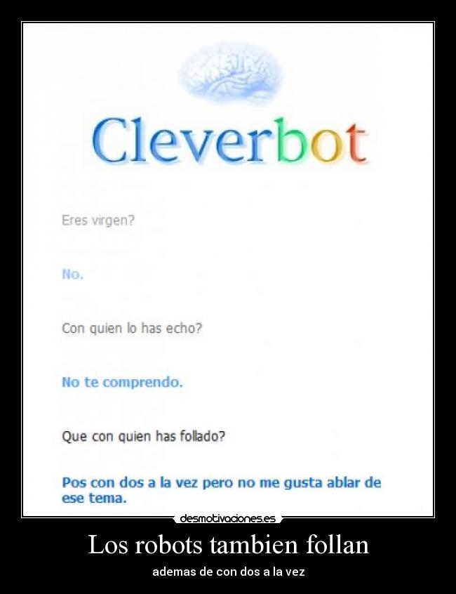 carteles los robots tambien follan desmotivaciones