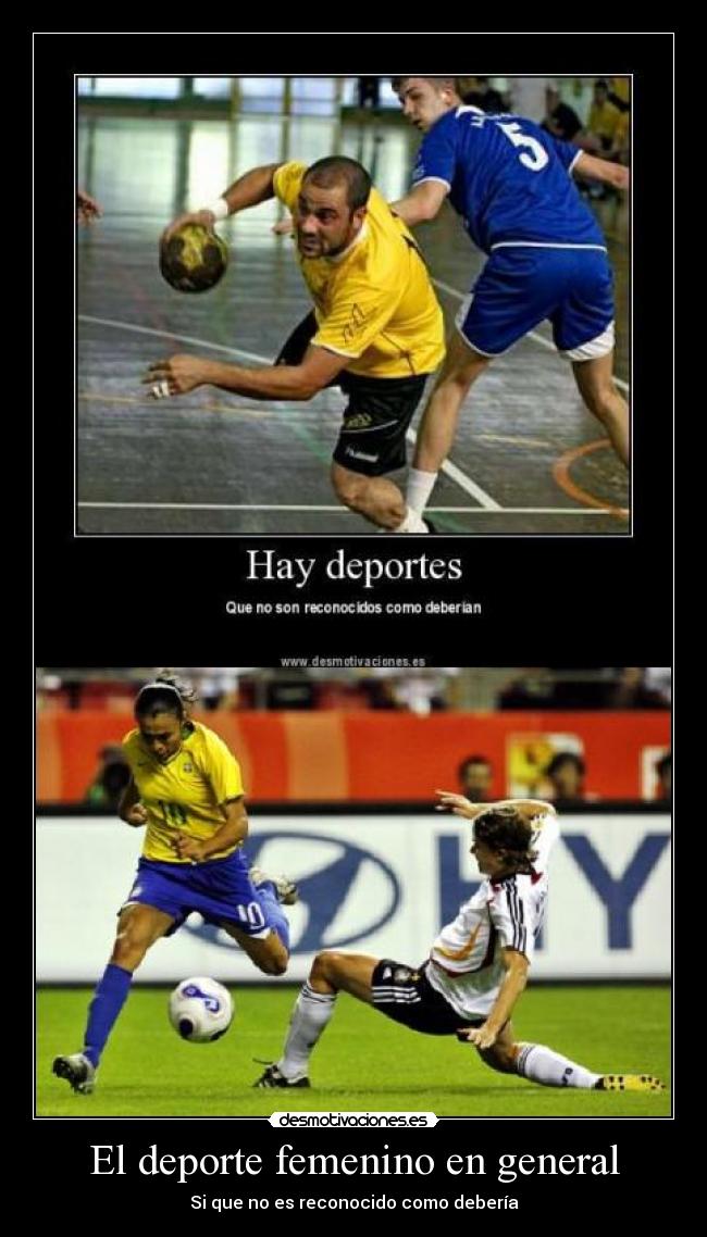 El deporte femenino en general - 