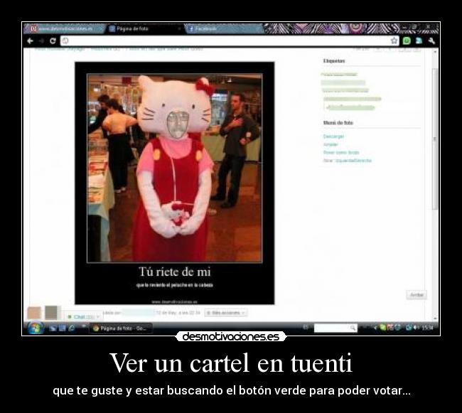 Ver un cartel en tuenti -