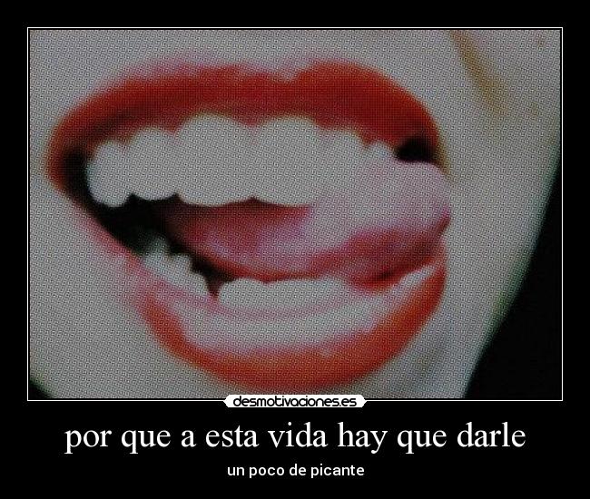 por que a esta vida hay que darle -