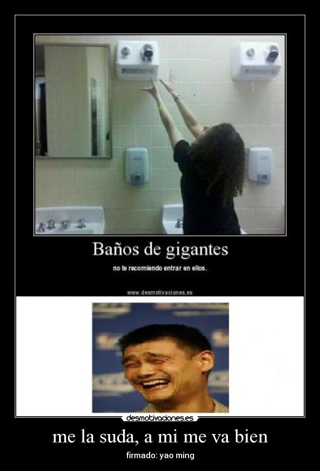 me la suda, a mi me va bien - firmado: yao ming