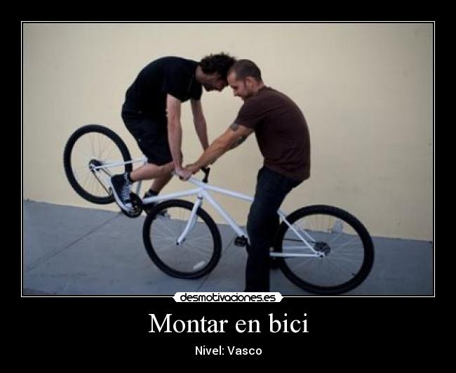 Montar en bici - Nivel: Vasco