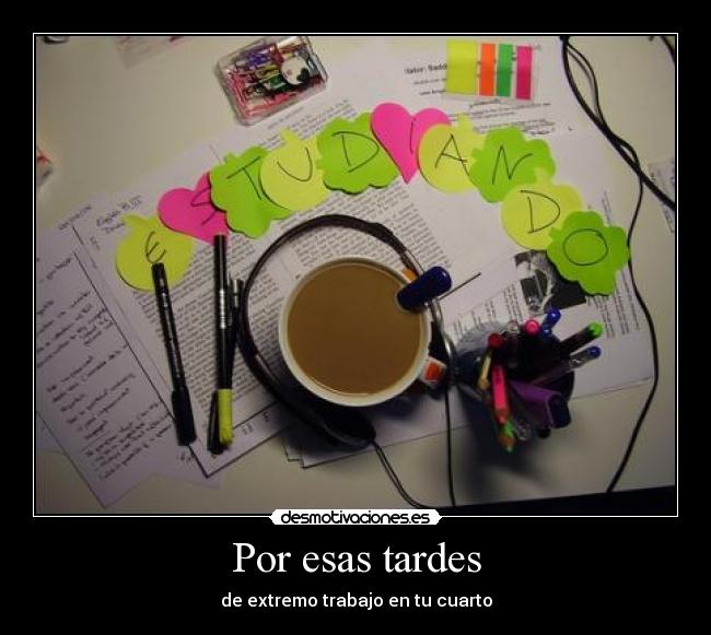 Por esas tardes -