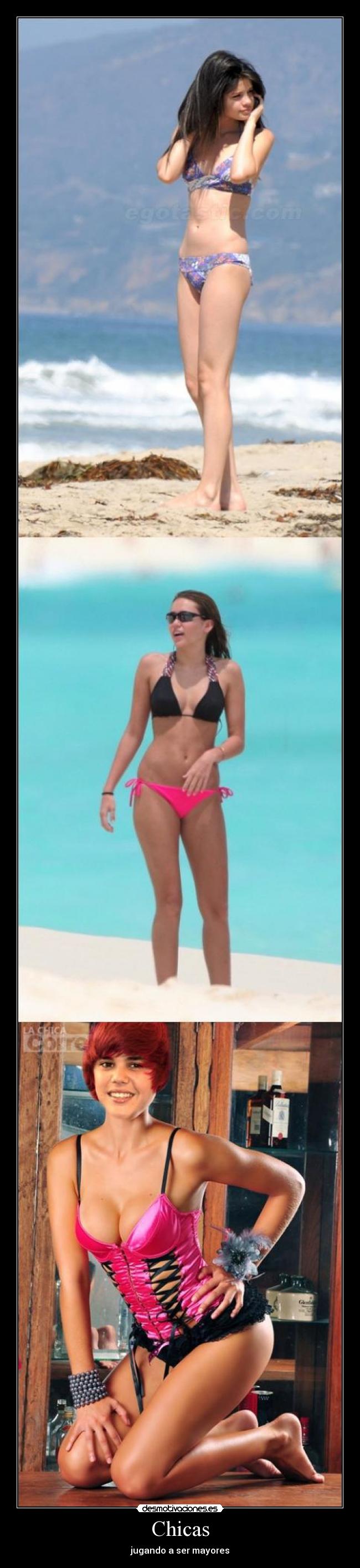 Chicas - jugando a ser mayores