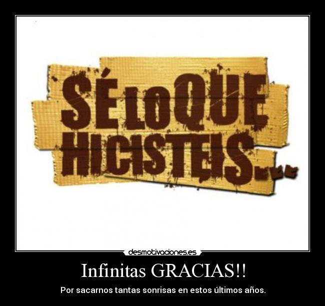 Infinitas GRACIAS!! - 