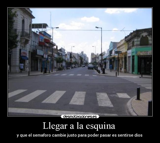 Llegar a la esquina -