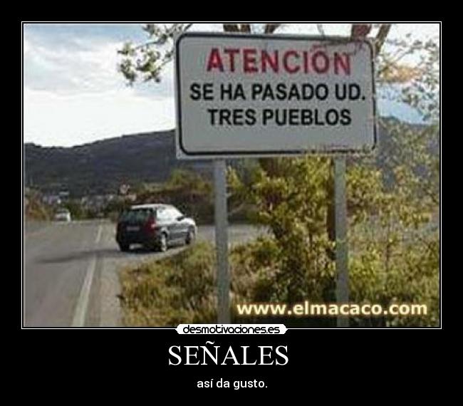 SEÑALES  - 