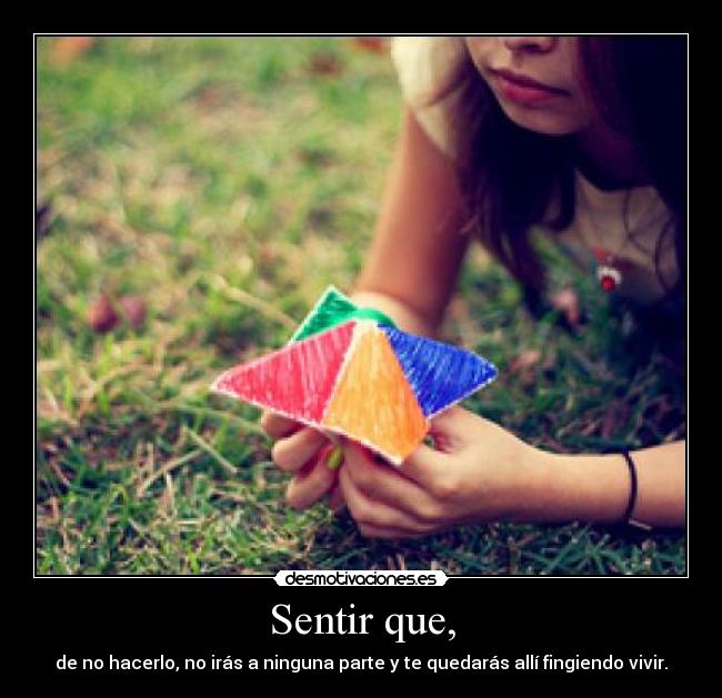 Sentir que, - 