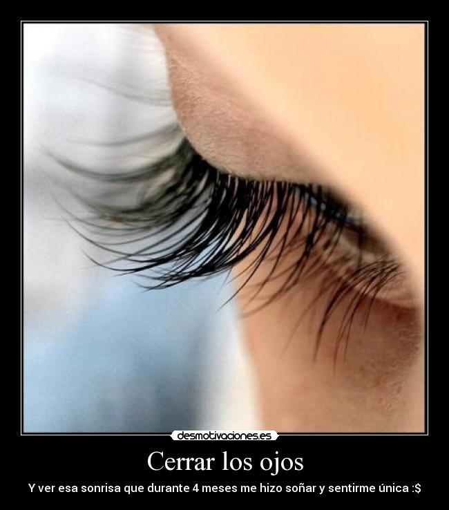 Cerrar los ojos -