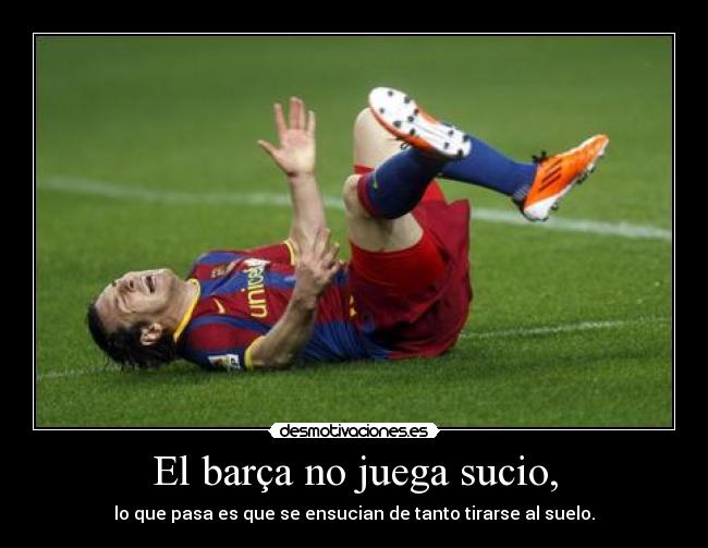 carteles barca sucio tiran suelo futbol desmotivaciones