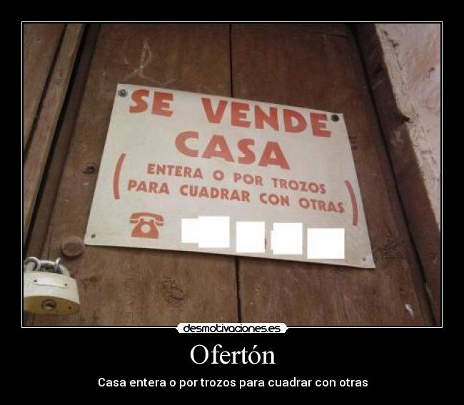 Ofertón - Casa entera o por trozos para cuadrar con otras